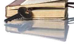 Key and Old Book